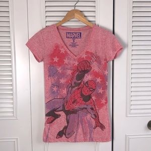 **CLOSING BUY ONE GET ONE** Marvel Spider Man V Neck Tee Comic Book Lovers